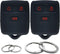 2Pcs Silicone 3 Buttons Key Fob Cover Remote Case Keyless Protector Compatible with Ford E150 E250 E350 F150 F250 F350 Edge Escape Expedition Expl...