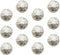 MILISTEN 30pcs Round Metal Hollow Out Button Coat Buttons Flat Buttons Jacket Button Trousers Buttons Sewing Buttons Silver 20mm...