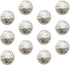MILISTEN 30pcs Round Metal Hollow Out Button Coat Buttons Flat Buttons Jacket Button Trousers Buttons Sewing Buttons Silver 20mm...