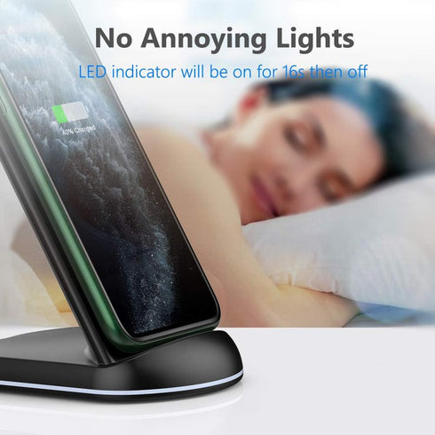 Yootech Wireless Charger,10W Max Wireless Charging Stand, Compatible with iPhone 15/15 Plus/15 Pro Max/14/14 Plus/14 Pro/14 Pro Max/13/SE 2022/12/...