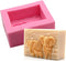 Elephant Family Silicone Soap Molds Animal Bar Soap Making Molds Square Soap Mould for Baby Shower...
