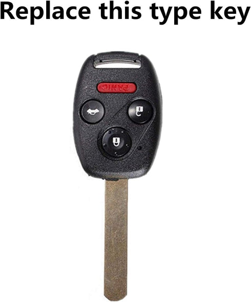 Ezzy Auto 3+1 Buttons Flip Key Shell Case Fob fit for Accord CR-V Pilot Civic Keyless Remote Entry...