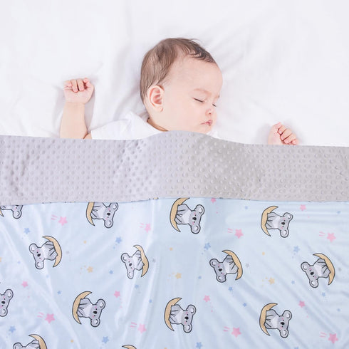 Baby Blanket for Boys Girls Soft Minky with Double Layer Dotted Backing, Cartoon Printed 30 x 40 Inch Toddler Blanket (Cute Koala)...