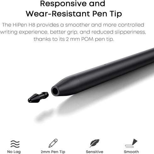 CHUWI H8 Stylus Pen for TouchScreens, Universal Stylus Pen, 90s Auto Sleep, Black Stylus Pencil for Hipad XPro, Hipad 11, FreeBook, MiniBook X(N10...