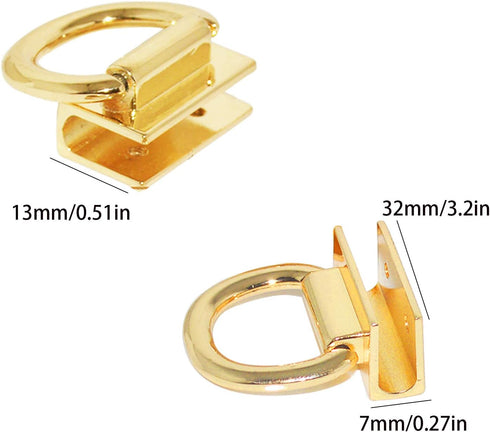 FAFAHOUSE 8 Pack Suspension Clasp for Purses Handbags Zinc Alloy Die Casting Handbag Hardware Accessories...