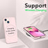 ORNARTO Compatible with iPhone 13 Mini Case, Slim Liquid Silicone 3 Layers Full Covered Soft Gel Rubber with Microfiber Case Cover 5.4 inch-Pink...