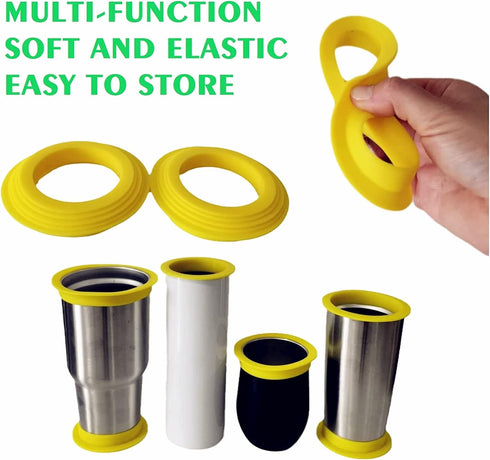 5PCS Cup Turner Foam with 5PCS Tumbler Shields for Epoxy Resin,Tumbler Turner Foams Insert for 1/2 Inch PVC Pipe, Tumbler Spinner Foams Fit 40 oz ...