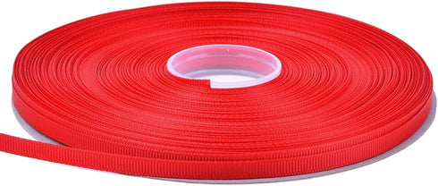 Ribest Red Grosgrain Ribbon, 1/4 Inch 50 Yards, Red Ribbon for Gift Wrapping Flower Bouquet Hair Bows Wedding Decoration...