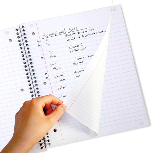 Five Star Spiral Notebook, 1 Subject, Wide Ruled Paper, 10-1/2" x 8", 80 Sheets, Glow, 1 Count (930020F)...