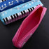 Black violin Oxford Cloth Pencil Case,Square Single Layer Music Notes Piano Keyboard Pencil Case Large Capacity Pen Bags Stationery Office Supplie...