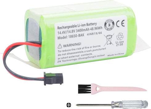 3400mah Li-ion Battery for Eufy RoboVac 11 11S 30 15C 15T 12 35C, for Ecovacs Deebot N79S N79S N95 DN622, for Hybrid G30 G20 R500 R450, for Goovi ...