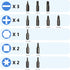 Drive Socket Ratchet Wrench Set of 23 pcs, Ratchet Wrench Socket Spanner Drill Wrench DIY Household Repair Tools Sockets Auto Repair Tools Screwdr...