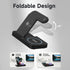 MOSHOU Wireless Charging Station with Blue Light for Samsung, Fast Charger Dock for Galaxy S22 S21 S20 S10/Note 20 10 9/ Z Flip Fold 4, Galaxy Wat...