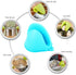 2 Pairs Mini Oven Gloves Silicone Heat Resistant Cooking Pinch Mitts Potholder for Kitchen Cooking & Baking (Red and Blue)...