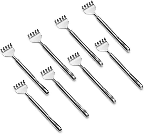 Claw Back Scratcher Extendable, Metal Portable Telescopic Backscratchers 8 Pack for Men Women...