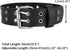 Multicolor PU Simulated Leather Silvert-tone Buckle 3.2cm Width Belt Adjustable Collar Choker Necklace...