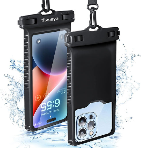Niveaya Waterproof Phone Pouch, Waterproof Phone Case Compatible for iPhone 15 14 13 12 Pro Max Up to 7", IPX8 Cellphone Kayak Accessories, Travel...