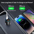 USB C Car Fast Charger Light up USB Cigarette Lighter Dual Fast Charging Adapter Car Charger Black...