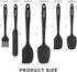 NileHome Silicone Spatula Set 6 Pieces Food Grade Kitchen Utensils with Silicone Brush Heat Resistant BPA-free Rubber Spatula for Scraping, Baking...
