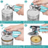 Safe Cut Can Opener Manual handheld, No-Trouble-Lid-Lift Can Opener with Magnet, Built in Bottle Opener, Stainless Steel Sharp Blade, Heavy Duty a...