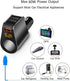 LIHAN Cigarette Lighter Socket Adapter, Car Charger QC3.0, 12V/24V Outlet Plug Splitter with Multi USB Ports, Voltmeter Compatible for iPhone, Gal...