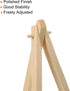 PATIKIL 5.9" Mini Wooden Easel Stand, 6 Pack Table Use Adjustable Triangle Holder for Displaying Photos, Card, Canvases, Wedding, Wood Color...