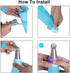 Russian Piping Tips 8 Pcs/Set, Messar Stainless Steel Russian Piping Ball Tips Frosting Icing Piping Nozzles Set Flower Cake Decorating Tips Kit f...