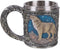 Pacific Giftware Celtic Wolf Resin Figurine Stainless Steel Inner Mug...