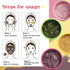 LIYALAN Face Clay Mask Set(1.76 oz/4 pack),Christmas Gifts for Women,Matcha Facial Mud Mask, Eggplant Rose Face Mask Skin Care, Turmeric Acne Faci...