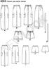 New Look 6055 Misses' Pants and Shorts Sewing Pattern, Size A (6-8-10-12-14-16)...