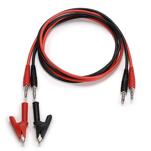 Sumnacon 4 in 1 Banana Plug Alligator Clip Pure Copper Fork Test Lead, 3.3 ft Multimeter Flexible Test Lead Wire Cable with Protective Jack Copper...