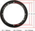 6.5" Speaker Grill Covers, Car Speaker Subwoofer Guard Protector, ABS Plastic Frame with Metal Mesh, Black - 2Pcs...