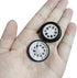 uxcell 30mm Rubber RC Wheel Tires DIY Model Robots 4pcs, White and Black...