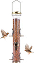 MIXXIDEA Metal Tube Bird Feeders for Outdoors Hanging Bird Feeders for Outside Wild Birds Feeder 6 Ports Hanging Bird Feeder Attract Birds in Your...