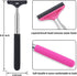 Side Mirror Squeegee, 2 PCS Car Mirror Squeegee, Retractable Car Rearview Mirror Wiper for All Vehicles, Universal Automotive Accessories(Black/Pi...