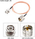 uxcell UHF () Male to BNC Male Antenna Radio Cable RG316 Coax Cable 2 Ft...
