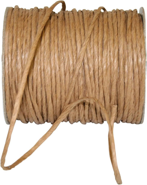 Reliant Ribbon 25125W-073-18C Wired Raffia Ribbon, 1/8 Inch X 100 Yards, Tan...