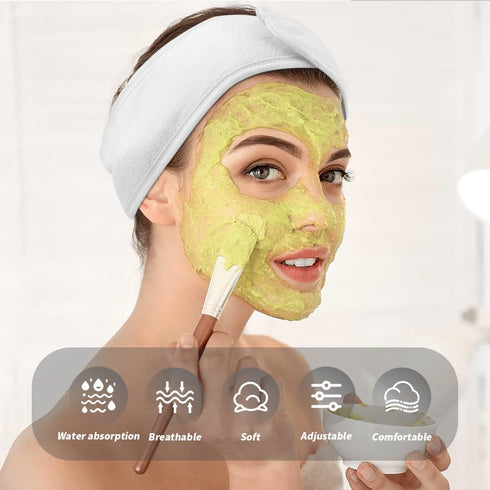 Headbands for Women 3Pcs Skincare Spa Headband for Washing Face Teen Girl Gifts Trendy Stuff Head Bands for Women's Hair Headbands for Girls Face ...