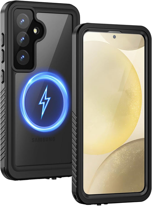 Lanhiem Magnetic for Samsung Galaxy S24+ Plus Case, IP68 Waterproof Dustproof Case with Built-in Screen Protector, Rugged Full Body Protective Cov...