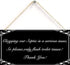 Only Flush Tissue Hanging Bathroom Plaque Septic Tank Toilet Wall Door Decor Thank You Sign 12" x 6"...