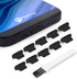 Dust Plugs (50 Pack) Flat Design Compatible with iPhone 14, 13, 12, 11, X, 8, 7, Plus, Pro, Max and iPads, Includes Charging Port Cleaning Brush (...
