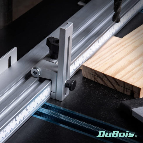 DuBois 51035 Adjustable Flip Stop 1" to 3-1/2" For Multi T-Track Fence, Aluminum Woodworking Tools...