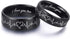 LAVUMO Heartbeat Rings for Couples I Love You Matching Promise Rings Wedding Bands Sets for Him and Her with Box Stainless Steel Comfort Fit...