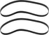 Create idea 2pcs Flat Drive Belt Carpet Cleaning Machine Belt 440005536 Compatible with Vax Compatible with Hoover Dual Power Max Carpet Cleaner...