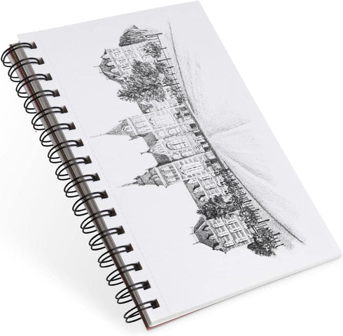 Elan Sketch Book A5, 80 Sheets Italian 120gsm Paper, A5 Sketchbook Spiral Bound Made for Artists, A5 Art Book, Sketching Pad A5, Lightweight Drawi...