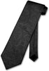 Vesuvio Napoli NeckTie BLACK Color Paisley Design Men's Neck Tie...