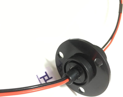 Taidacent 2 Wires 15A 20A 30A 40A 60A Slip Ring Collector Ring Rotary Electrical Contact (10A)...