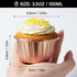 EUSOAR Aluminium Cups for Baking, 100pcs 3.5 oz Disposable Aluminum ramekins, Foil Cupcake Baking Cups Muffin Liners Cupcake Ramekin Holder for We...