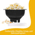 Microwave Popcorn Popper, BESUNTEK Collapsible Silicone Popcorn Maker Microwavable Bowl with Handles, BPA Free and Dishwasher Safe (Black)...