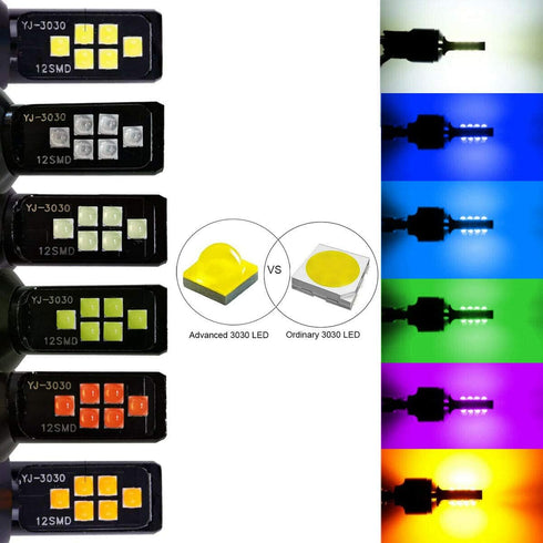 SOCAL-LED LIGHTING 2x HB4 9006 LED Fog Light Bulb for Powersports Advanced 3030 SMD Bright Colorful Daytime Running DRL Lamp, Pink Purple...